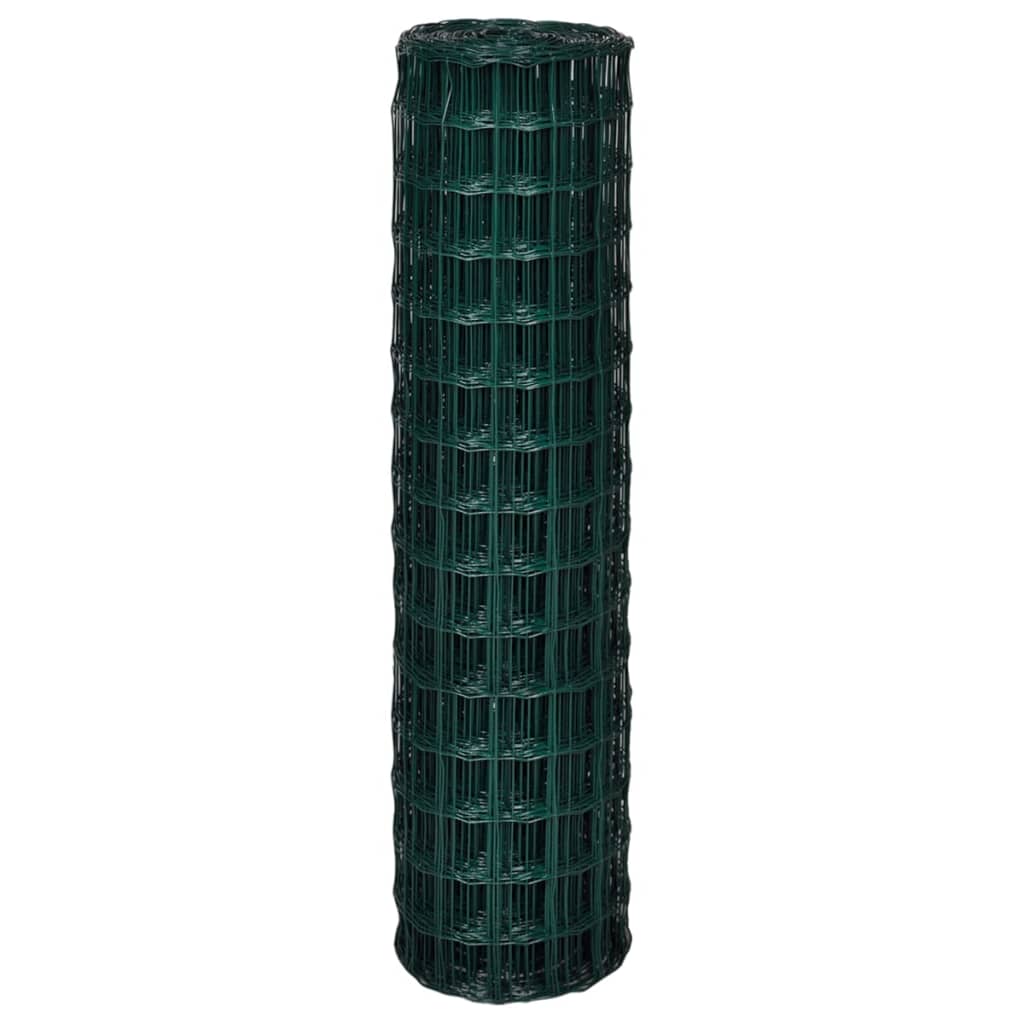 Maison Exclusive - Zaunpaneele Pvc-beschichtetes Eisen Grün