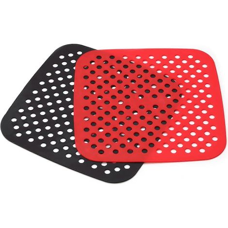 Silikonmatten Für Heißluftfritteusen, 2er-pack, 21,6 Cm (8,5 Zoll), Wiederverwendbar, Lebensmittelecht, Antihaftbeschichtet, Hitzebeständig