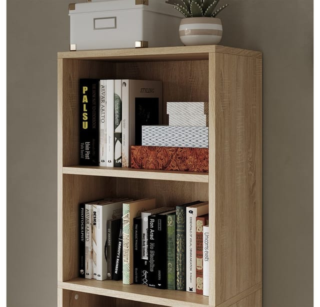 Bücherregal Bob, Sonoma, 40 x 132 cm mit 5 Fächern, Vicco