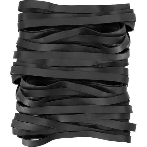 100 Stück Gummibänder, 8,5 Cm X 5 Mm Breit, Schwarze Gummibänder, Wiederverwendbare Elastische Bänder, Gummibänder Für Büro, Haushalt Und Schule