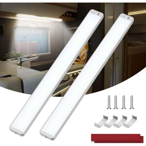 228 Leds, 12 V, Innenraumleuchte (2 Stück À 10 W Mit Ein-/ausschalter), 6000 K, Geeignet Für Wohnmobile, Lkws Und Boote