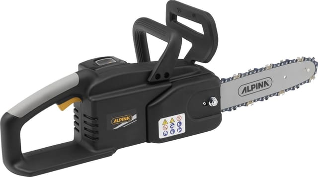 Alpina ACS 20 Li Kit Akku-Kettensäge, 700 W, 25 cm – 1 Akku 4 Ah + Ladegerät, Spitzenschutz, Schnellspannsystem – Für Garten Und Hausarbeiten