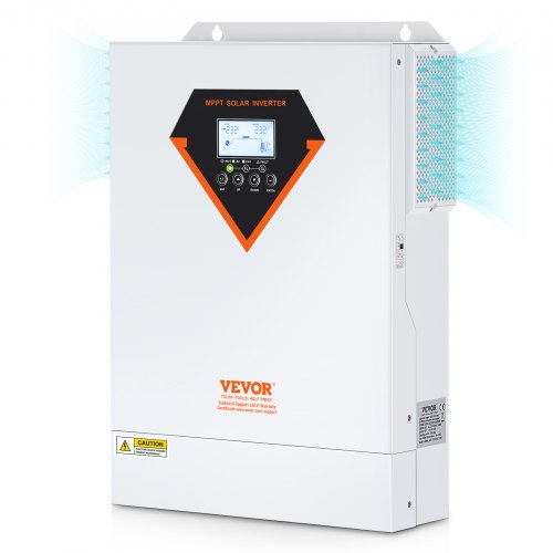 Vevor 2-in-1-hybrid-solar-wechselrichter 5500w Solar Inverter 11000va Reiner Sinus Mppt Lcd-display 3 Lademodi (solarladung, Netzladung, Hybridladung) & 4 Ausgangsmodi (utl, Sol, Sbu, Sub)
