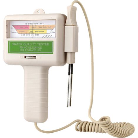 Pc-101 Chlor- (cl2) Und Ph-tester – Tragbares Wasserqualitätsmessgerät Für Schwimmbäder, Whirlpools Und Aquarien – Messmonitor