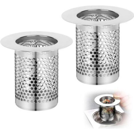 2-teiliger Duschhaarfänger, 5,5 × 5 Cm Badewannenfilter, Duschhaargitter, Duschfilter, Duschhaarfilter, Badewannenhaarfilter, Spülbeckenfilter Für Küche Und Badezimmer