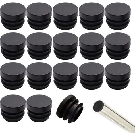 Packung Mit 100 Stuhlbeinkappen Aus Pe-kunststoff (16 Mm) – Bodenschutz – Geräuschdämpfung – Einfache Montage Auf Hohlrohren