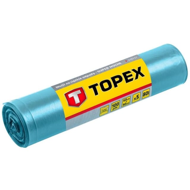 5x Müllsäcke robust 80 L, 100 µm