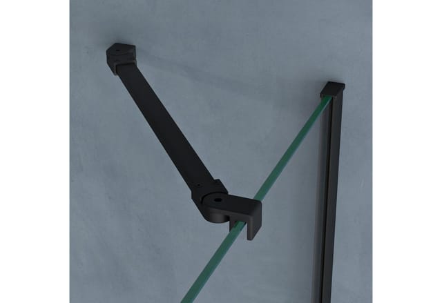 Duschkabine U-Form 75x90x75cm Duschabtrennung in schwarz zwei Drehtüren ESG-Sicherheitsglas Klarglas mit Nano-Beschichtung Ravenna66UK - Doporro