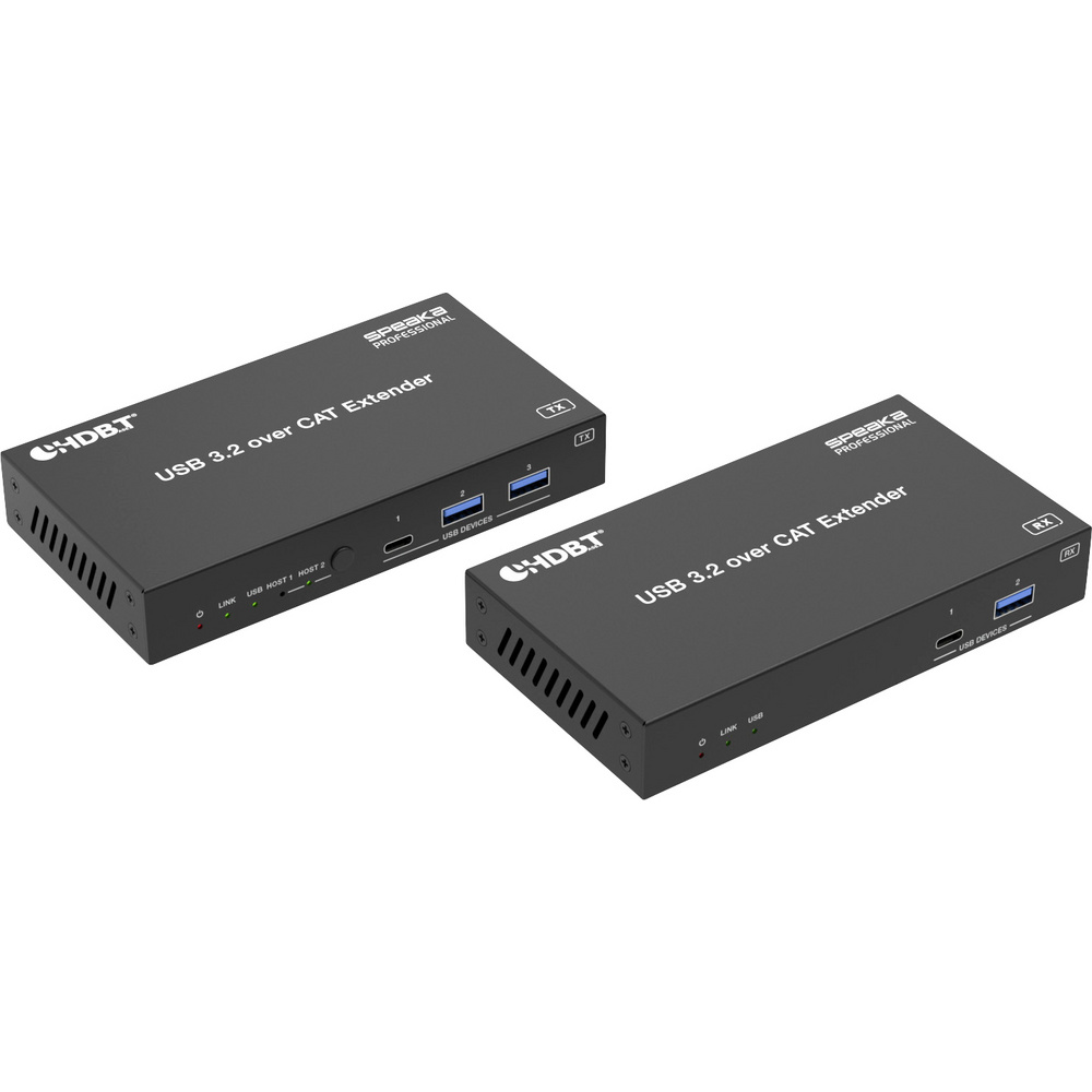 Speaka Professional Sp-usbe-830 7+2 Port Kvm-extender Über Pc Steuerbar Schwarz