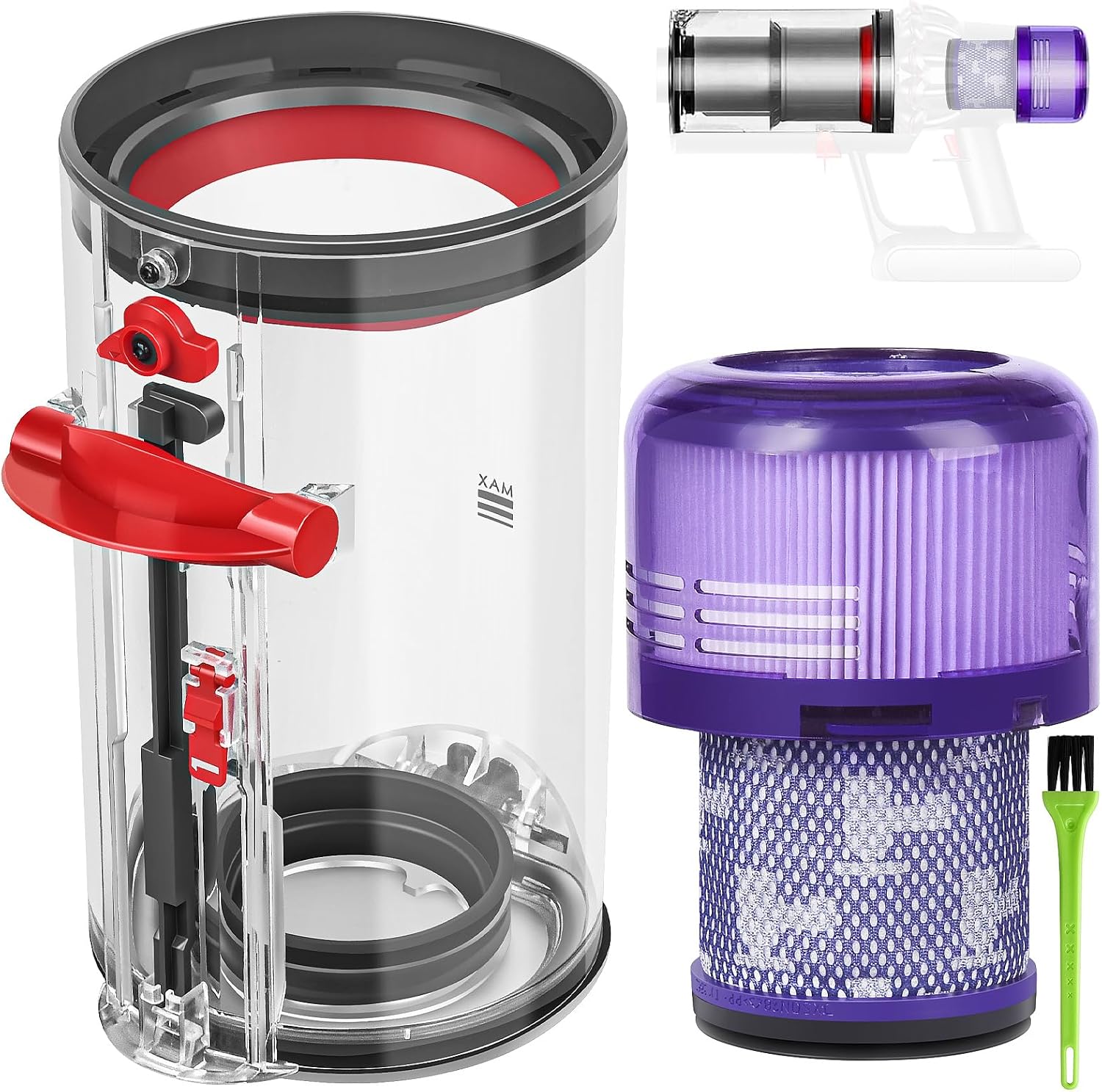 Staubbehälter V11 Für Dyson V11, V15, Sv14 Und Sv17 (auch Als Ersatzteil Erhältlich) – Passend Für Dyson Sv22, Sv15 Und Sv28