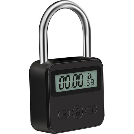Klvgtifs Pu – Intelligentes Zeitschloss, Metallschloss, Bis Zu 99 Stunden, Mit Lcd-bildschirm, Zeitmanager, Entriegelt Erst Nach Ablauf Der Eingestellten Zeit – Unabhängig Und Diskret
