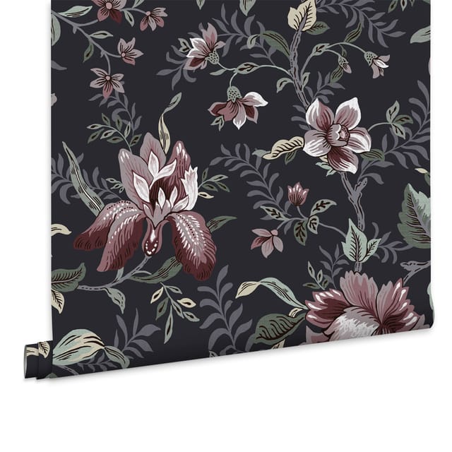 Laura Ashley Edita’s Garden Vliestapete Grau 10mx52cm