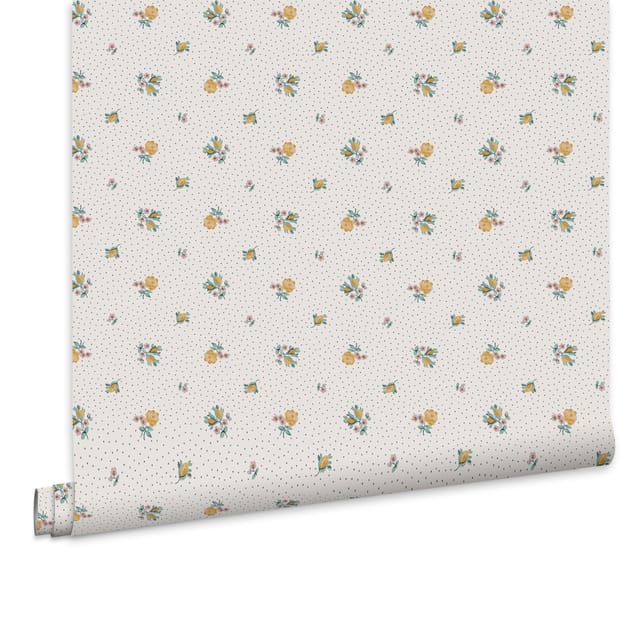 Laura Ashley Claudia’s Friend Vliestapete Gelb 10mx52cm
