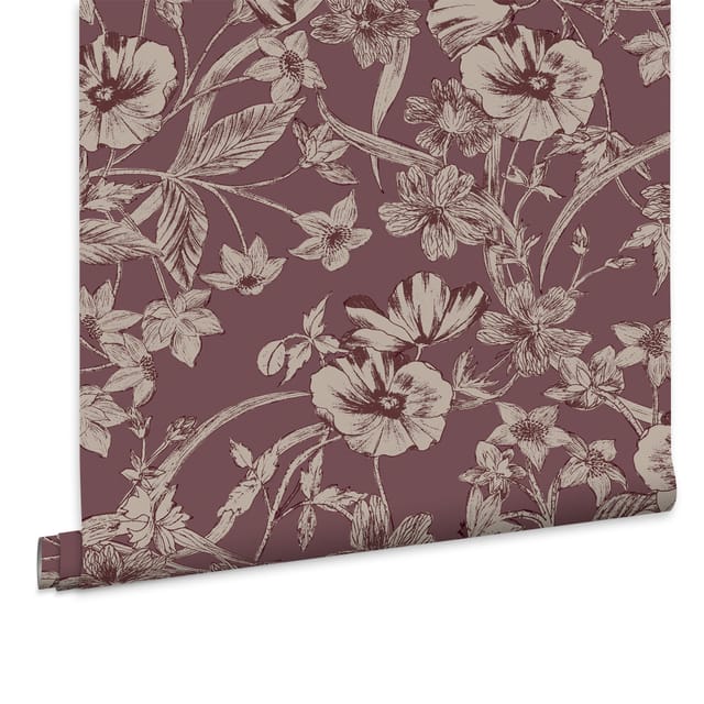 Laura Ashley - Summerhill Vliestapete Blackberry 10mx52cm
