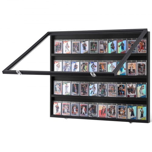 Mophorn - Vevor Vitrine Für Sportkarten In 36 Verschiedenen Ausführungen, 77,5x61,7x5,5cm Präsentationsrahmen Mit 98 % Uv-schutz Pc-glas Abschließbarer Wandschrank Für Fußball Basketball Hockey Sammelkarten