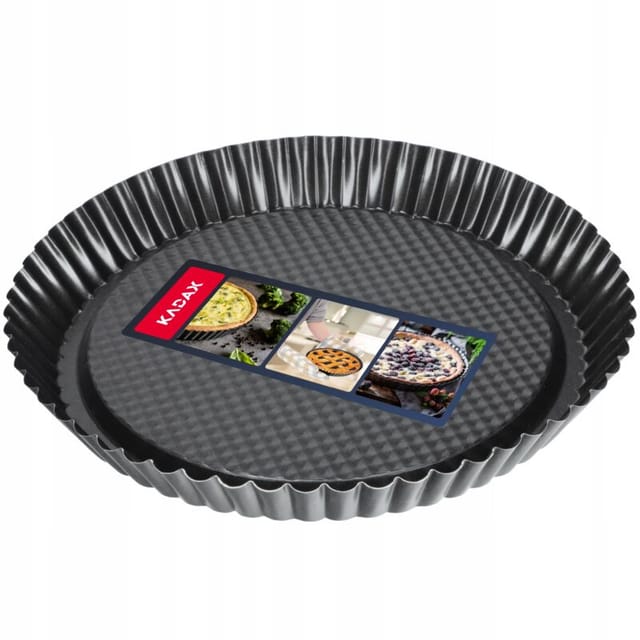 Tarteform, Tartelette Förmchen aus verzinkten und Antihaftschicht Blech, Quicheform in 3 Größe - Kadax