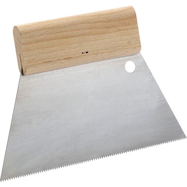 Schuller - Eh'klar Zahnspachtel mit Holzgriffleiste Breite 180 mm Trapezzahnung 2,3 mm