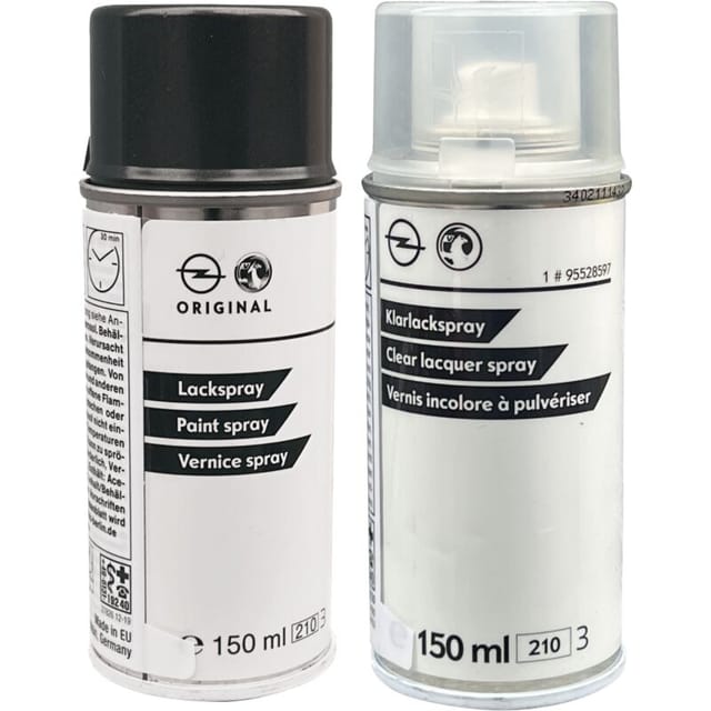 Original Lack für OPEL Z190 Set 2x150ml Spraydose Phantomgrau Mica Met.