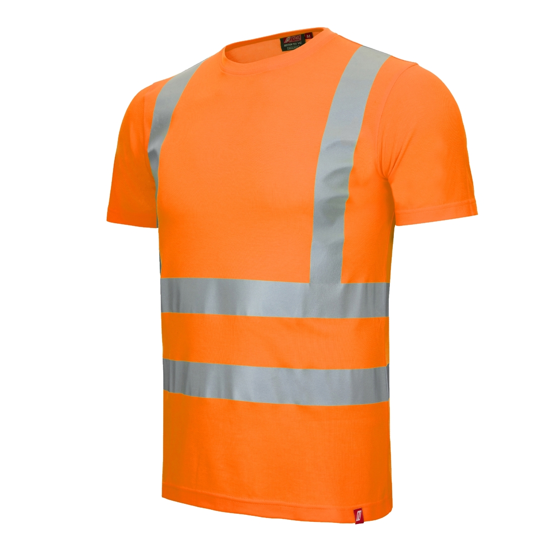Nitras Motion Tex Viz T-shirt Kl. 2 Gr. 3xl Hi-vis Orange 7008