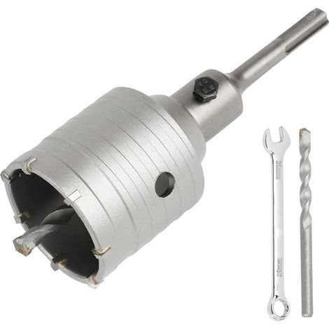 Betonkernbohrer Ø 60 Mm Mit 110 Mm Sds Plus Adapter, Betonkernbohrer, Kernbohrer Zum Bohren Von Löchern In Blockwänden