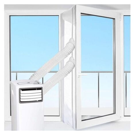 400 Cm Tür-/fensterdichtungsset Für Mobile Klimageräte, Klimaanlagen, Wäschetrockner Und Luftentfeuchter, Abdichtung Des Ablaufschlauchs, Reißverschluss, Einfache Montage