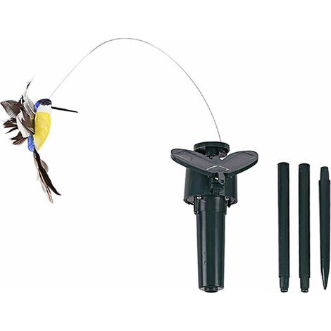 Dekorativer Solar-kolibri-schmetterling – Solarbetrieben – Kunststoff – Automatischer Flug Zur Verschönerung Von Garten Und Hof