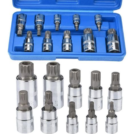 Satz Mit 10 Xzn Multifunktions-steckschlüsseln M4 / M5 / M6 / M8 / M9 / M10 / M12 / M14 / M16 / 18