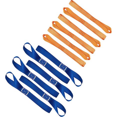 12er-packung Spanngurte Mit Weicher Schlaufe – Tragkraft 680 Kg – Abmessungen 39,5 Cm X 2,5 Cm – Für Schwere Geräte