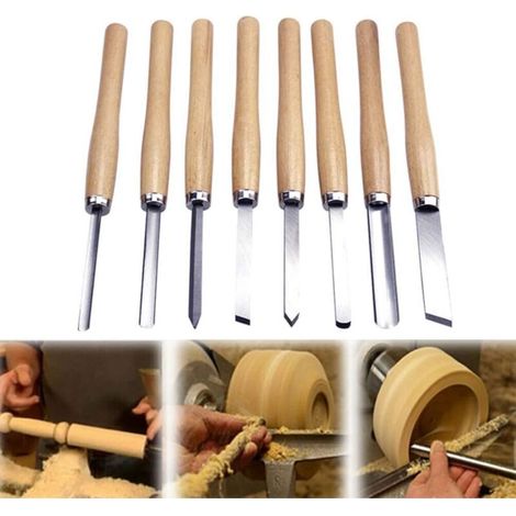 8-teiliges Drechselwerkzeug-set, Professionelles Meißelset, Rostbeständiges Drechselmeißelset Für Profis Oder Hobby-holzschnitzer
