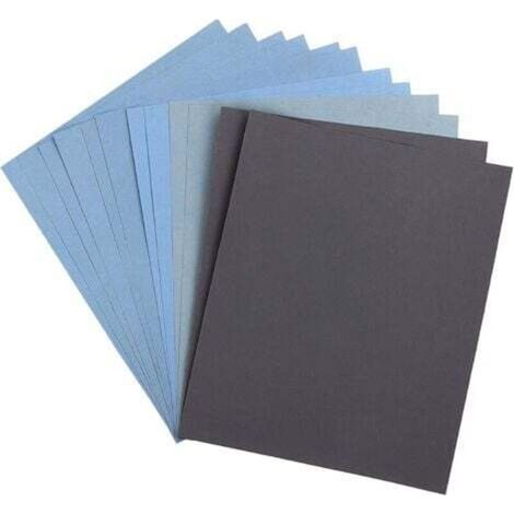 Schleifpapier Mit Körnung 1000/1500/2000/2500/3000/5000, 9" X 11", Trocken, Zum Schleifen Von Holz Und Metall Sowie Zum Polieren Von Autos