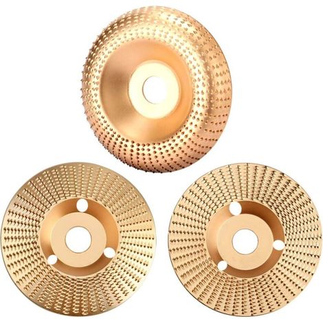 3-teiliges Set Aus 125-mm-holzschleifscheiben, Schleifscheiben Aus Wolframkarbid Zum Formen, Schleifen Und Trennen Von Holz. Winkelschleiferscheiben.
