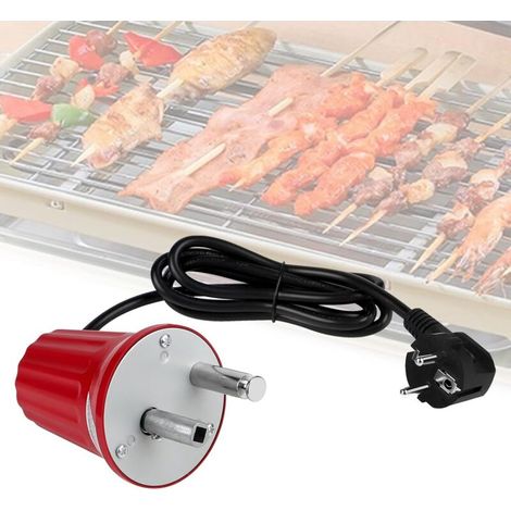 Grillmotor, Elektrogrill-drehspießmotor, Gleichstrom 220 V, 230 V, 240 V, Geräuscharmer Rotationsmotor Für Tragbare Outdoor-grills, Zubehör Für Grillspießgestelle, Rot