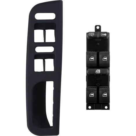 Fensterheberschalter + Schwarze Abdeckung Für Golf 4, Passat, Jetta, Bora, Seat Leon, Toledo, Teilenummer 1j4959857d, 3b1867171e, Vorne Links, Fahrerseite