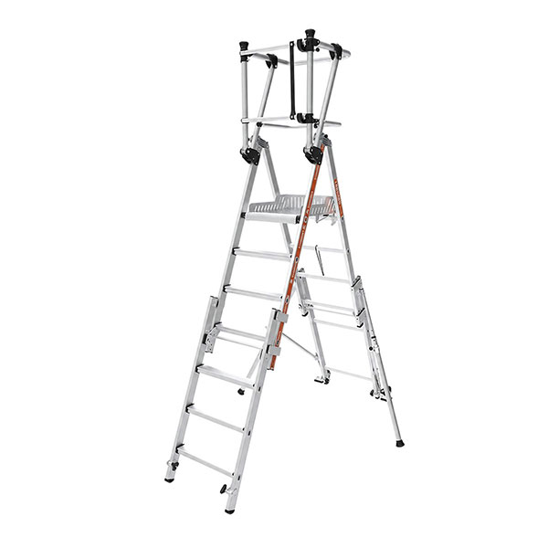 Teleskopische Stehleiter 4 Bis 7 Stufen - Max. Arbeitshöhe 3.61m - 2274361