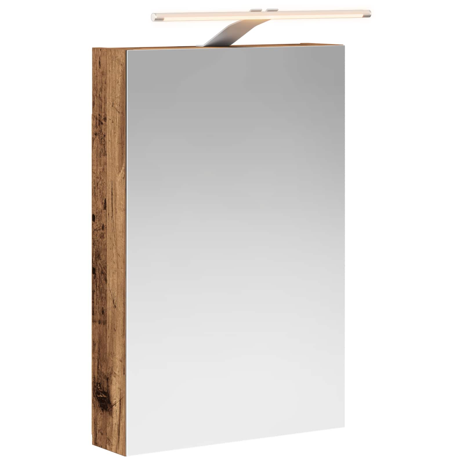 Badezimmerspiegelschrank Altholz 40 X 10,5 X 60,5 Cm Vidaxl
