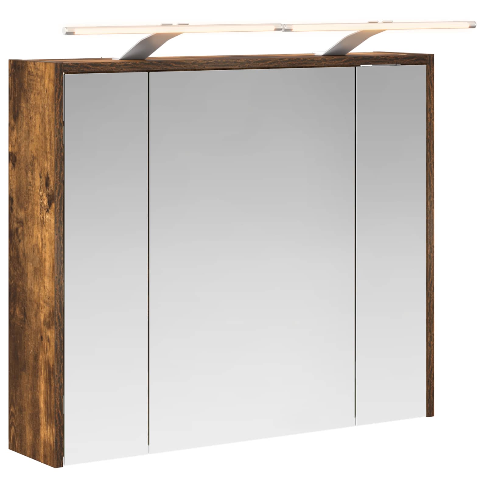 Badezimmerspiegelschrank Räuchereiche 73,5 X 16 X 62,5 Cm Vidaxl