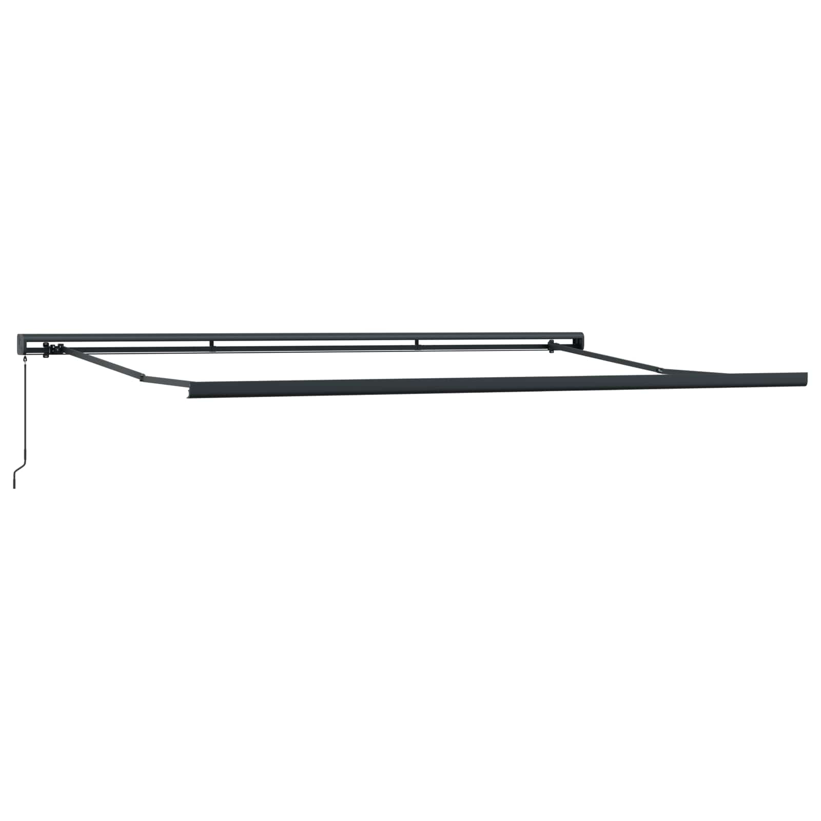 Einziehbare Markise Grau 400 X 300 Cm Polyester Und Aluminium Vidaxl