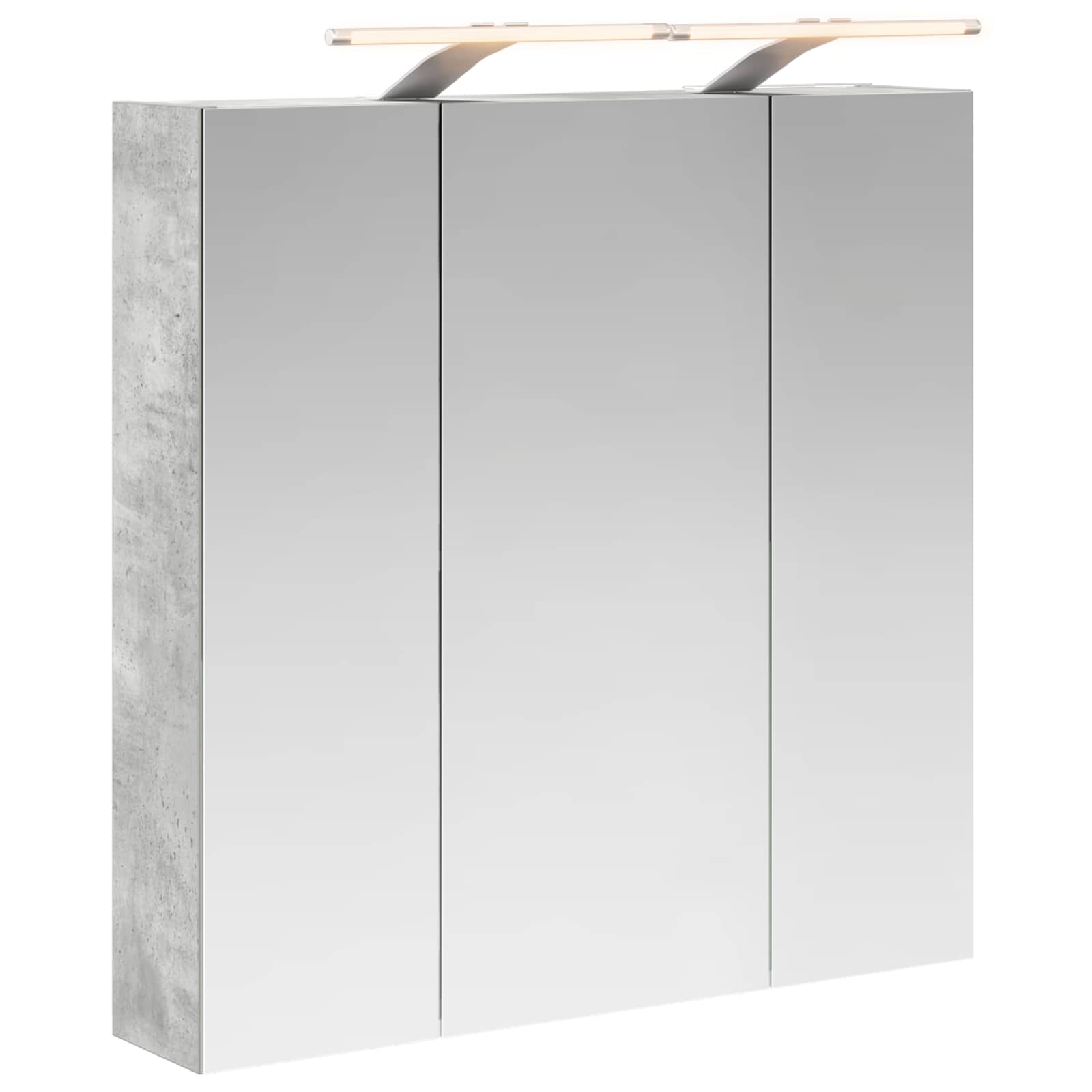 Badezimmerspiegelschrank Betongrau 70 X 14,5 X 70 Cm Vidaxl