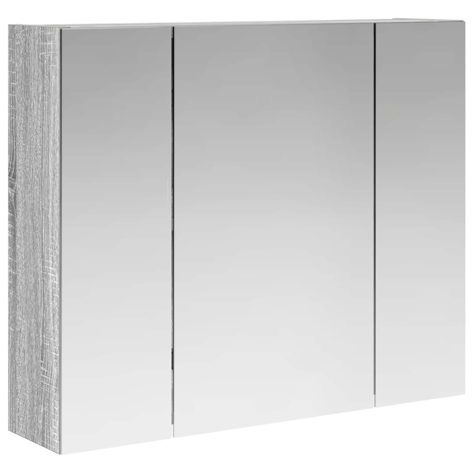 Badezimmerspiegelschrank Sonoma-grau 60 X 14,5 X 50 Cm Vidaxl