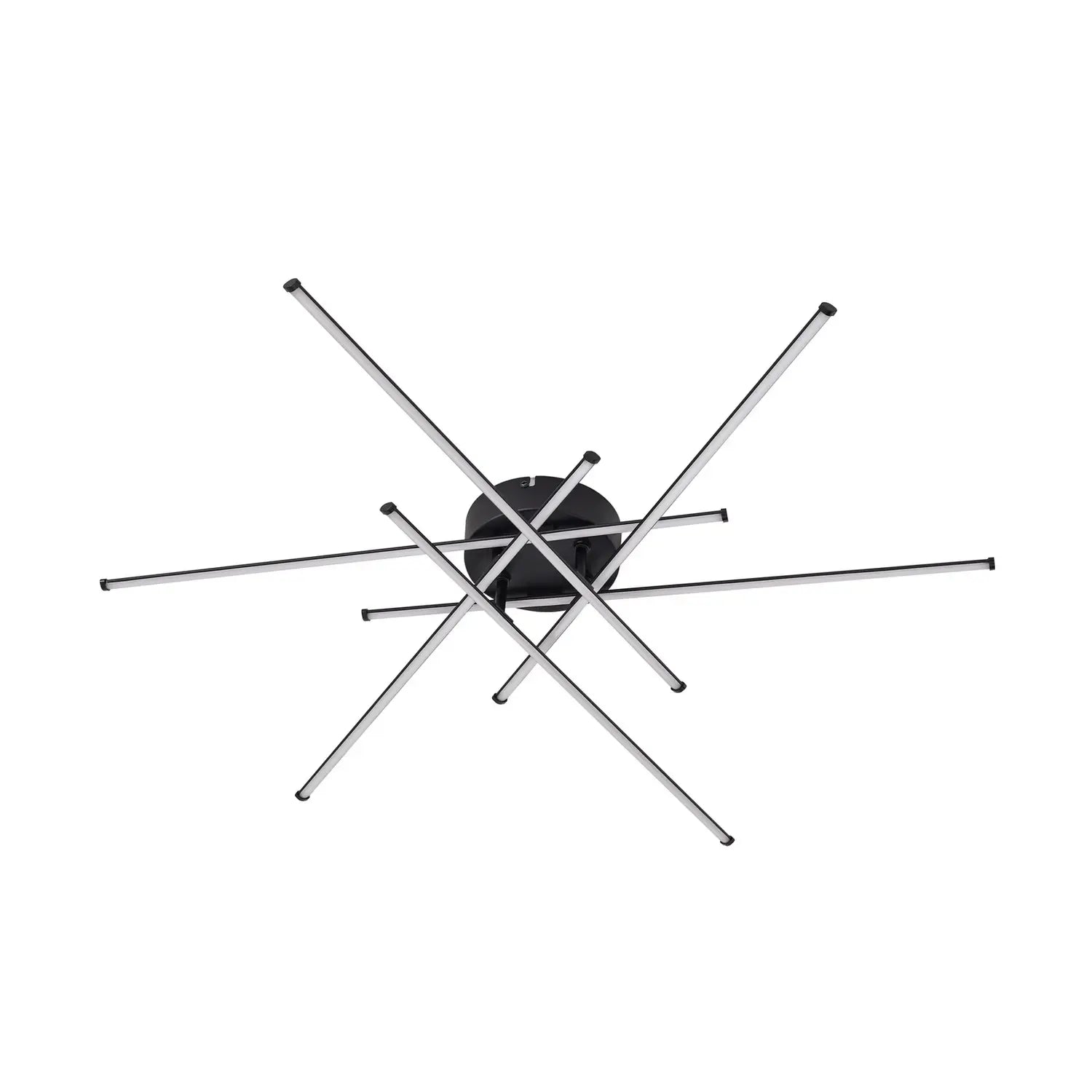 [neuwertig] B-ware Lindby Deckenleuchte Lampe Led Elviano Schwarz Ø 80 Cm 3000 K Aluminium Leuc373