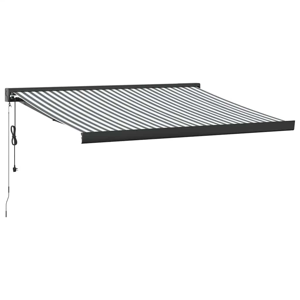 Maison Exclusive - Ausziehbare Markise 350 X 250 Cm Stoff Und Met