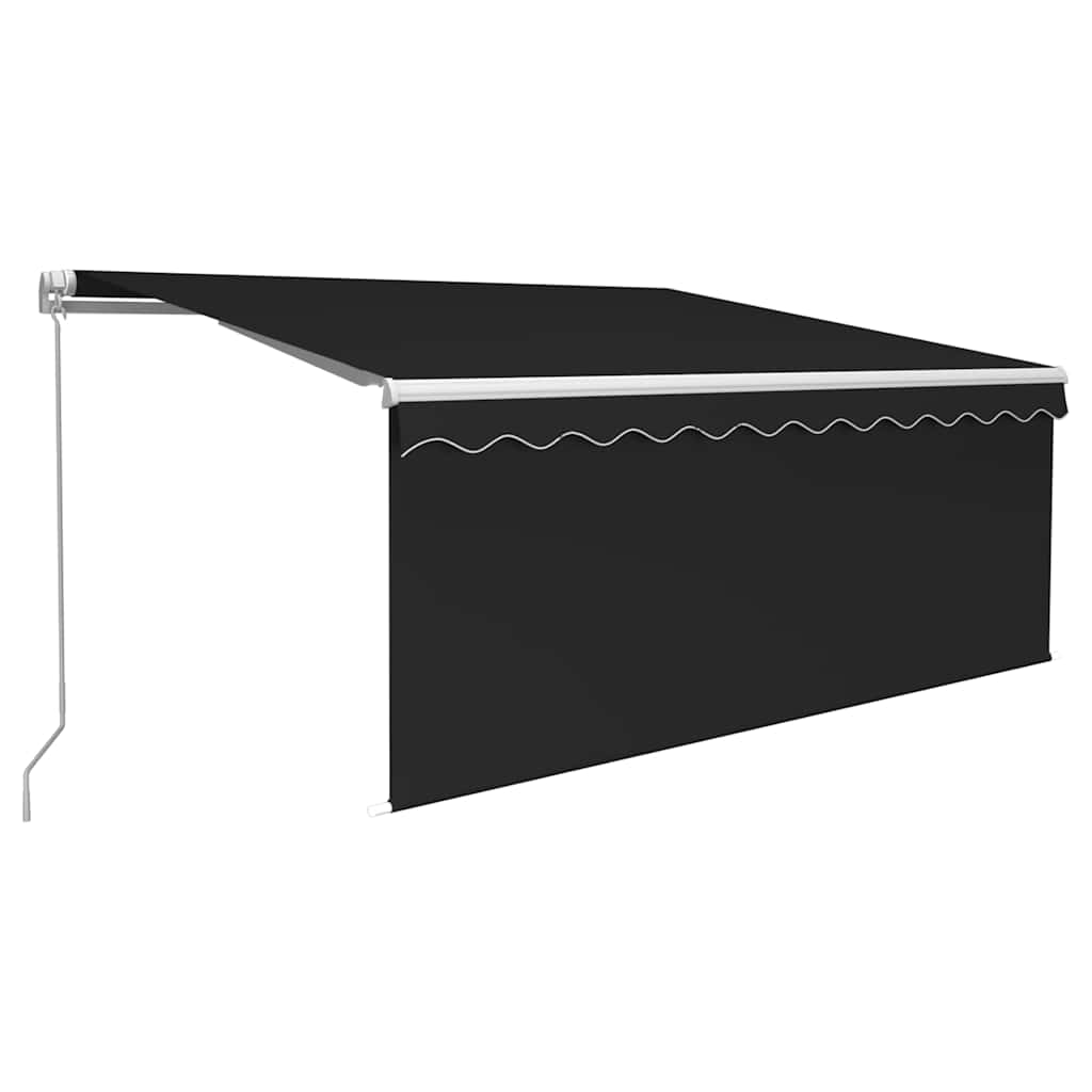 Maison Exclusive - Ausziehbare Markise Anthrazit 3,5 X 2,5 M Poly