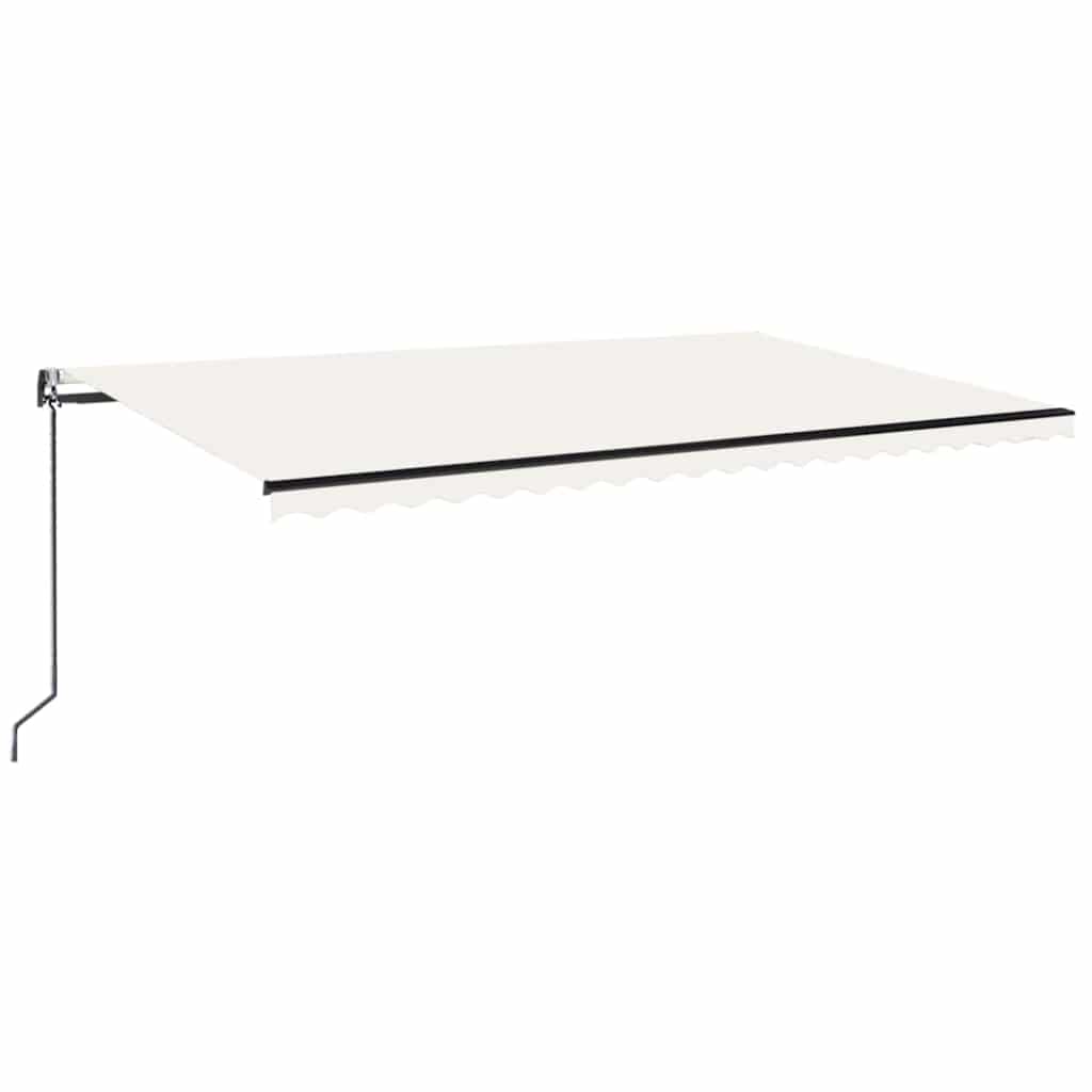Maison Exclusive - Ausziehbare Markise Creme 500 X 350 Cm Polyest