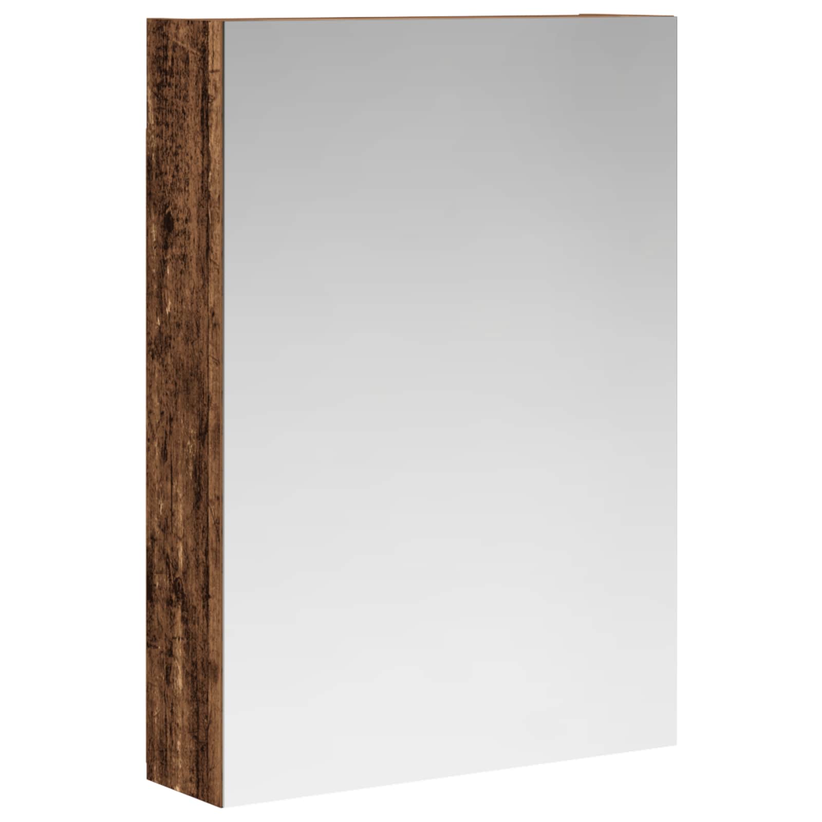 Maison Exclusive - Badezimmerspiegelschrank Altholz 50 X 14,5 X 7