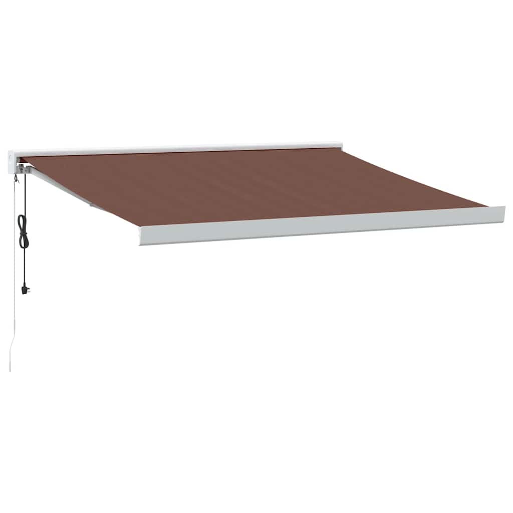 Maison Exclusive - Ausziehbare Markise Braun 350 X 250 Cm Stoff U