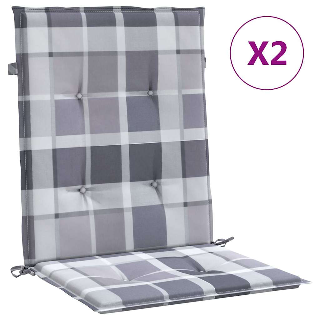 Maison Exclusive - Gartenstuhl-kissen 2 Stk. Oxford-stoff Grau Ka