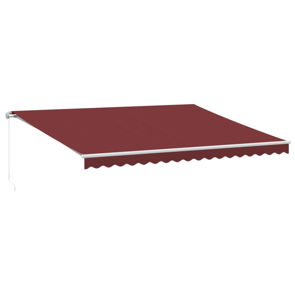 Maison Exclusive - Ausziehbare Markise Bordeauxrot 450 X 350 Cm