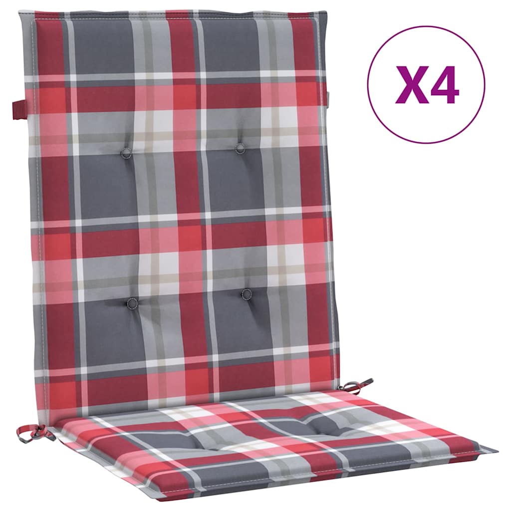 Maison Exclusive - Gartenstuhl-kissen 4 Stk. Oxford-stoff Rotes K