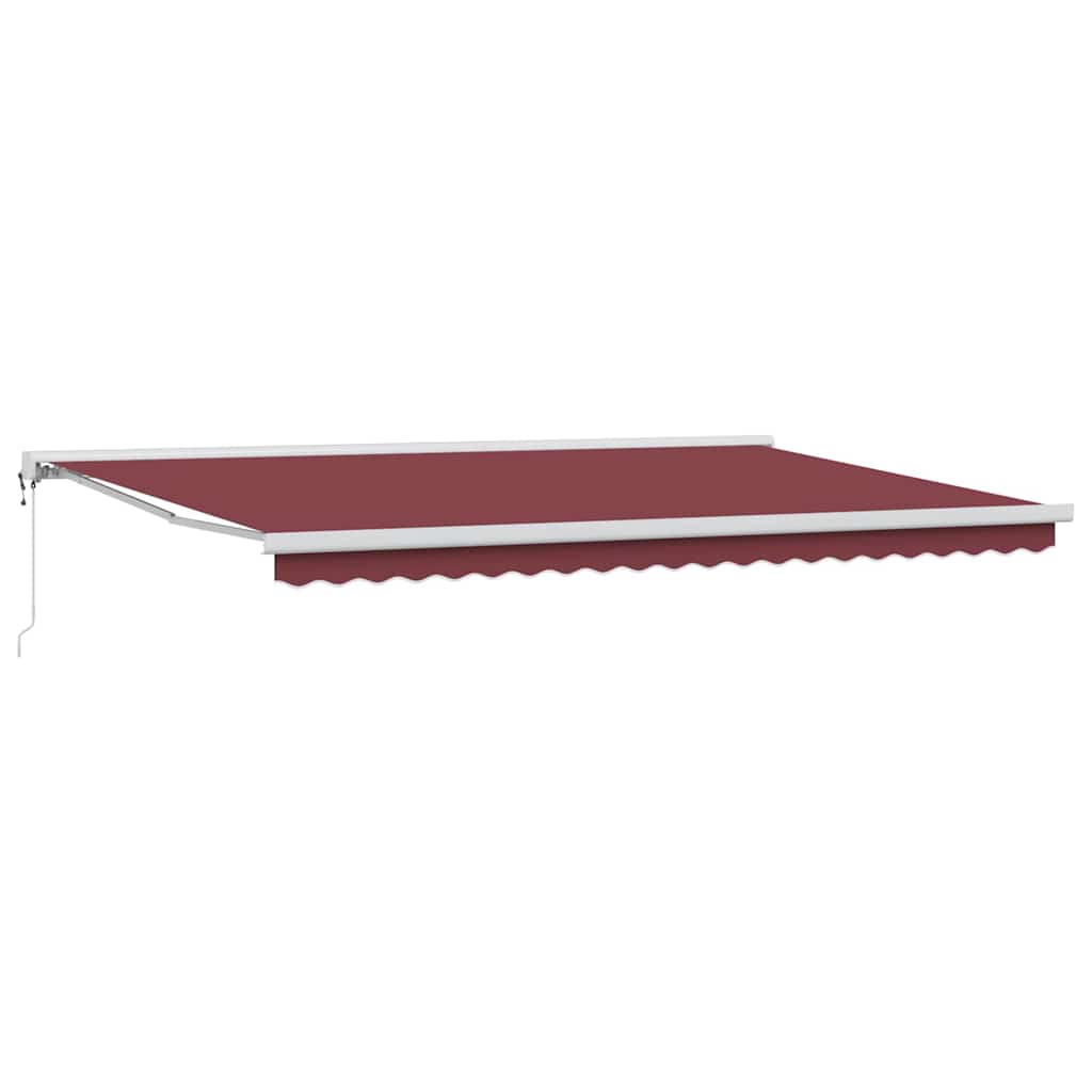 Maison Exclusive - Ausziehbare Markise Bordeauxrot 500 X 300 Cm S