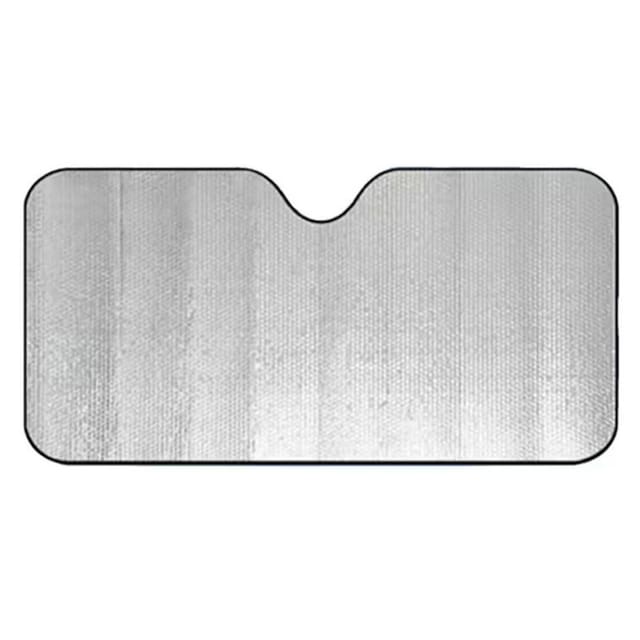 Universeller 140 X 70 Cm Großer, Faltbarer Sonnenschutz Für Die Autofront Mit 2 Saugnäpfen Und 2 Gurten.